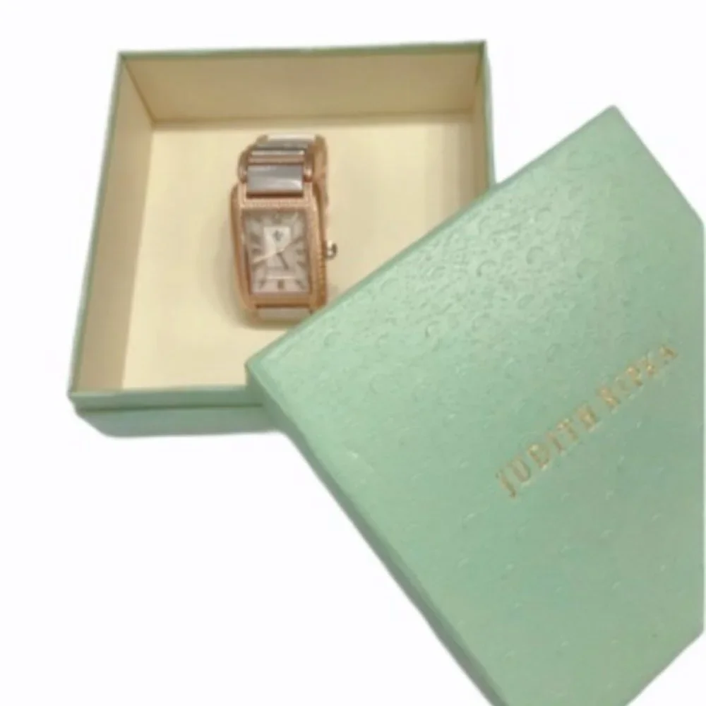 New! JUDITH RIPKA Rose Gold and silver Lexington 100G Watch - Picture 5 of 9